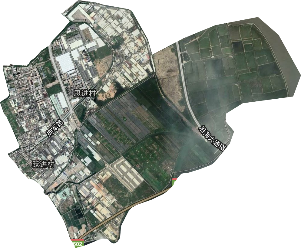 西滨镇卫星图