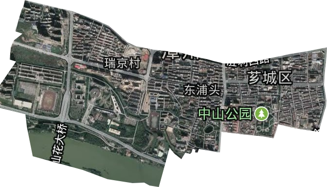 东铺头街道卫星图