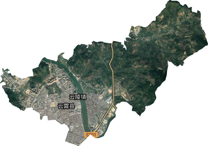 云陵镇卫星图