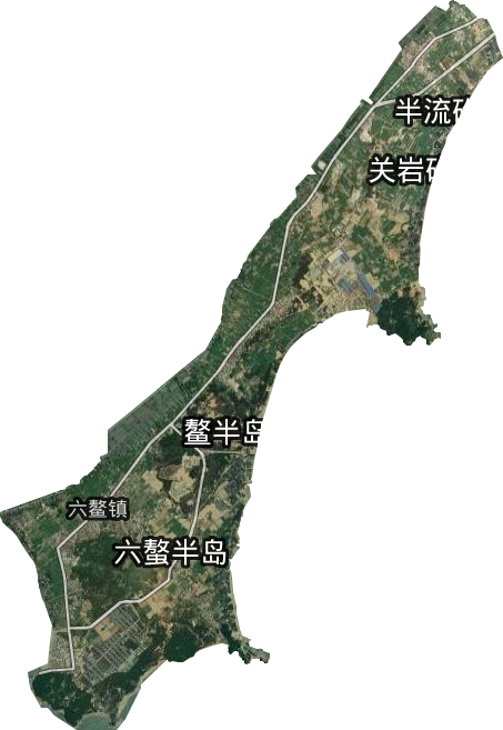六鳌镇卫星图