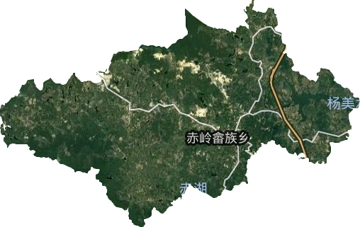 赤岭畲族乡卫星图