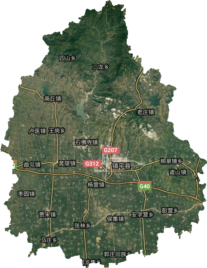 镇平县卫星图