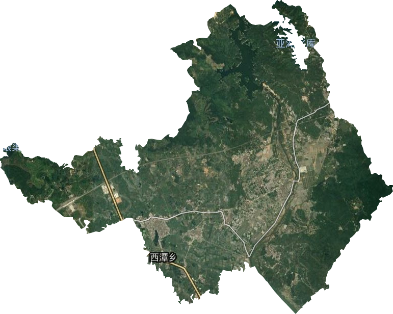 西潭乡卫星图