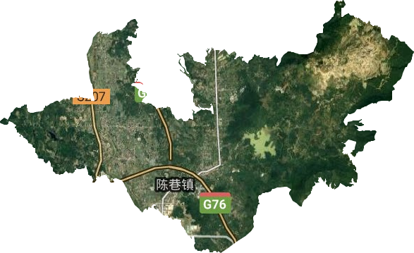 陈巷镇卫星图
