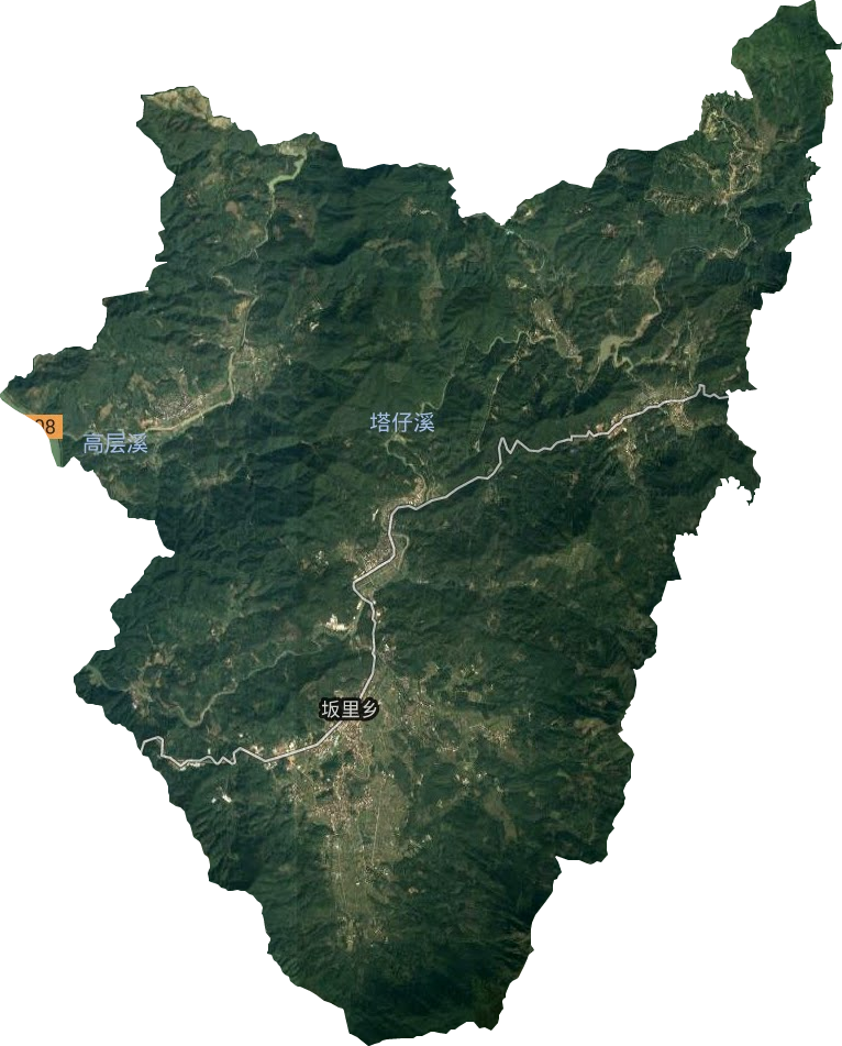 坂里乡卫星图