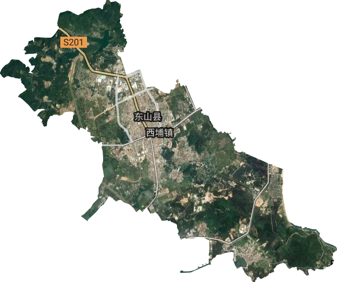 西埔镇卫星图