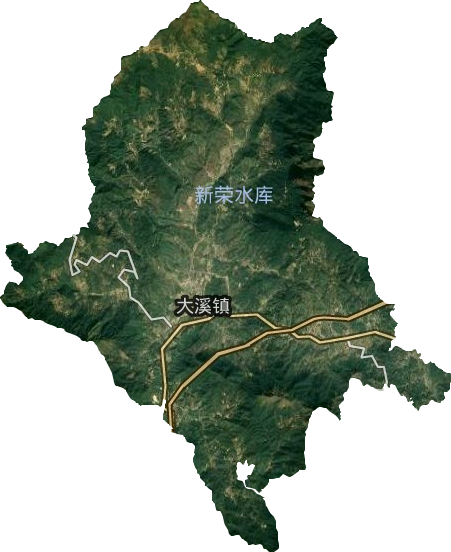 大溪镇卫星图