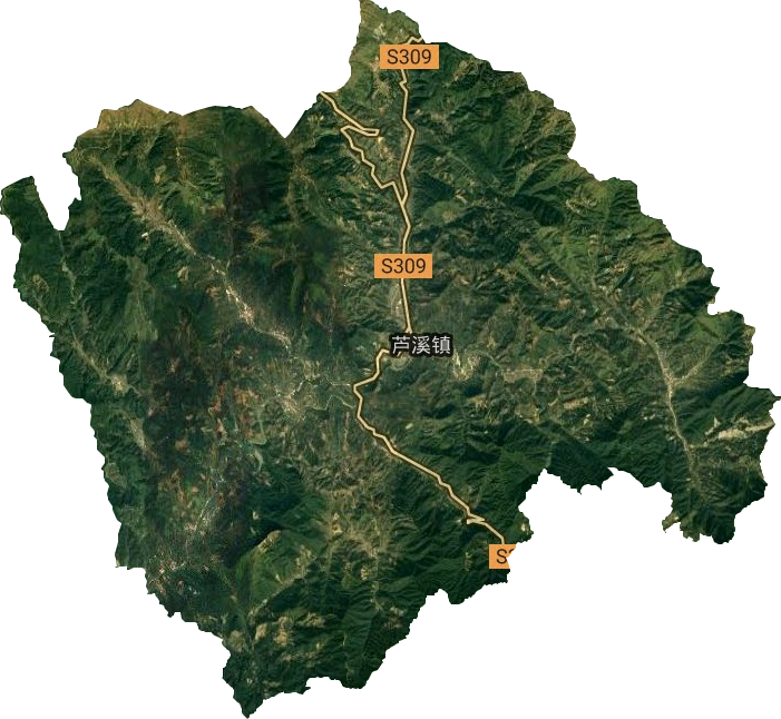 芦溪镇卫星图