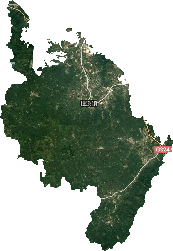 程溪镇卫星图
