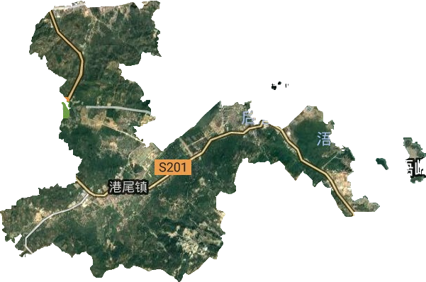 港尾镇卫星图