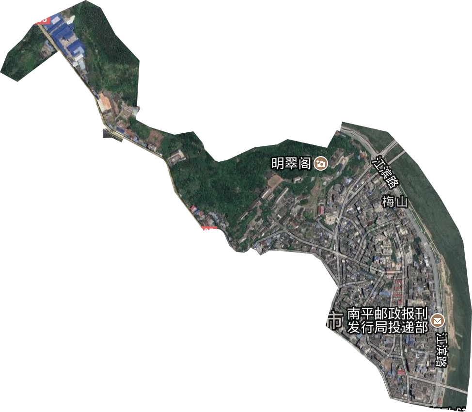 梅山街道卫星图