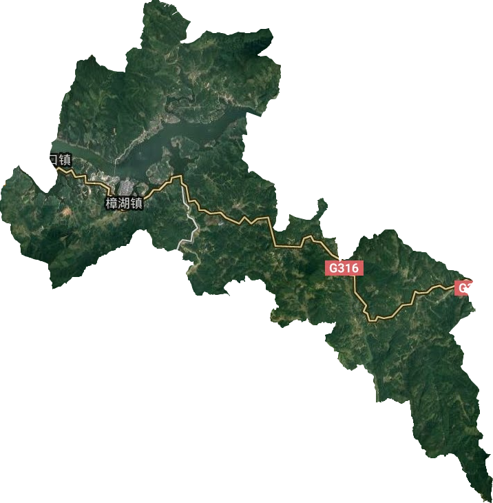 樟湖镇卫星图