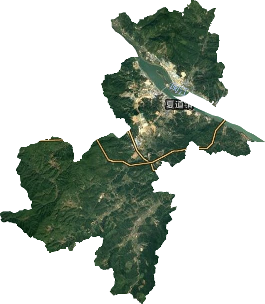 夏道镇卫星图
