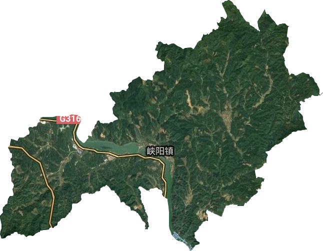 峡阳镇卫星图