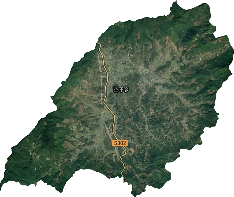 茶平乡卫星图