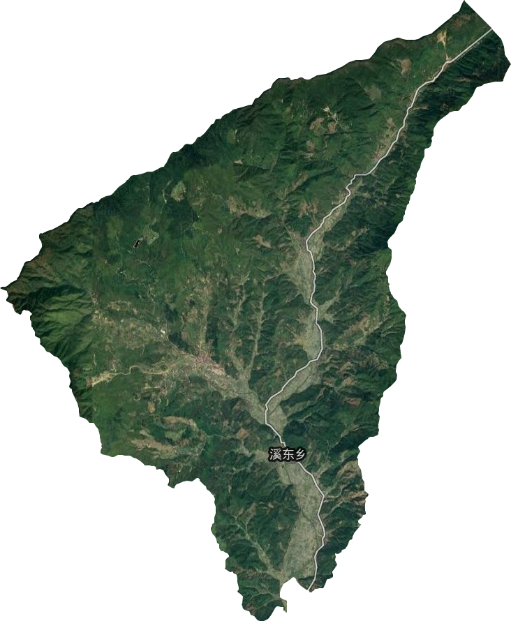 溪东乡卫星图