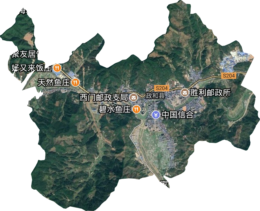 熊山街道卫星图