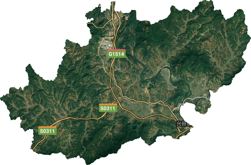 兴田镇卫星图