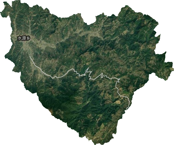水源乡卫星图