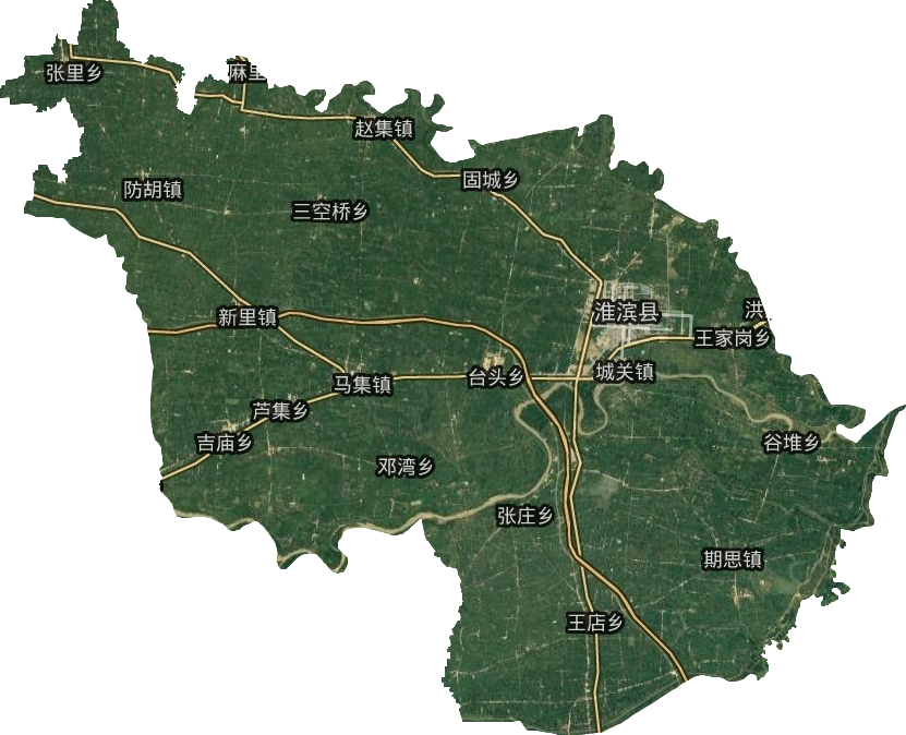 淮滨县卫星图