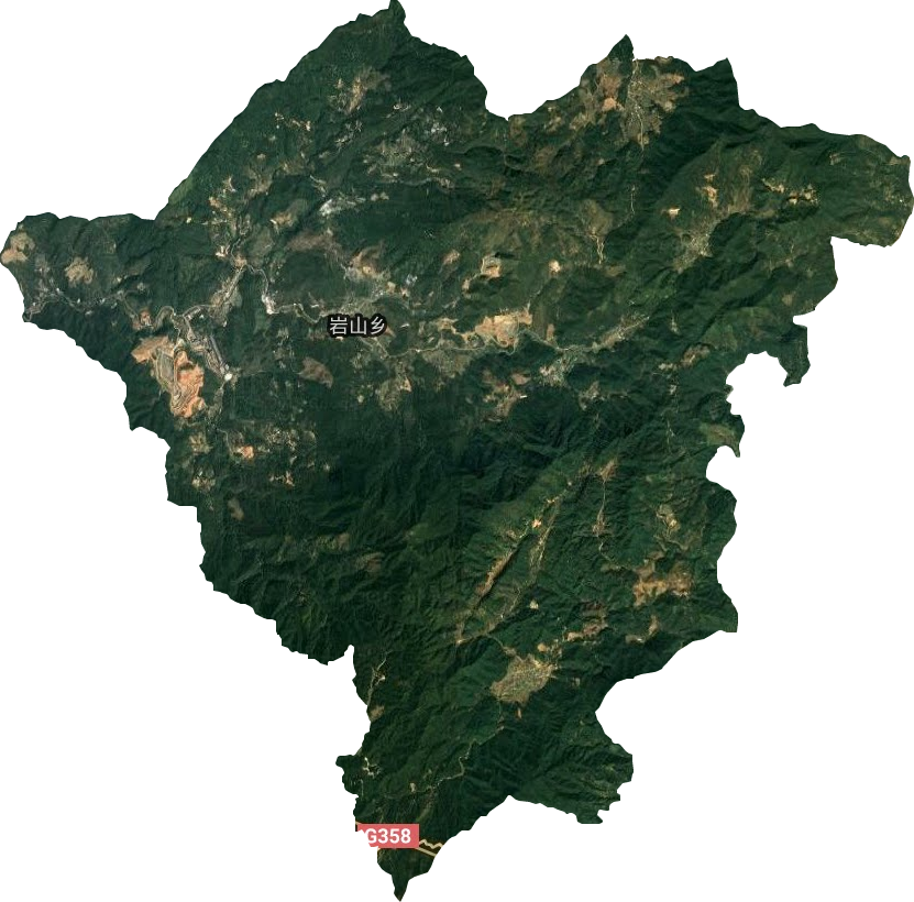 岩山乡卫星图