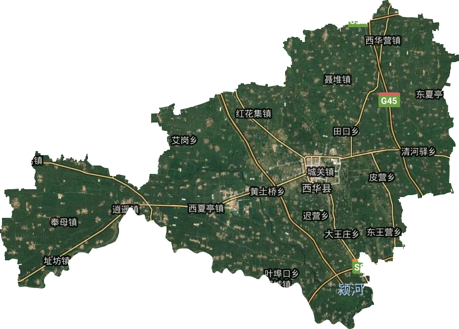西华县卫星图