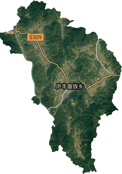 庐丰畲族乡卫星图