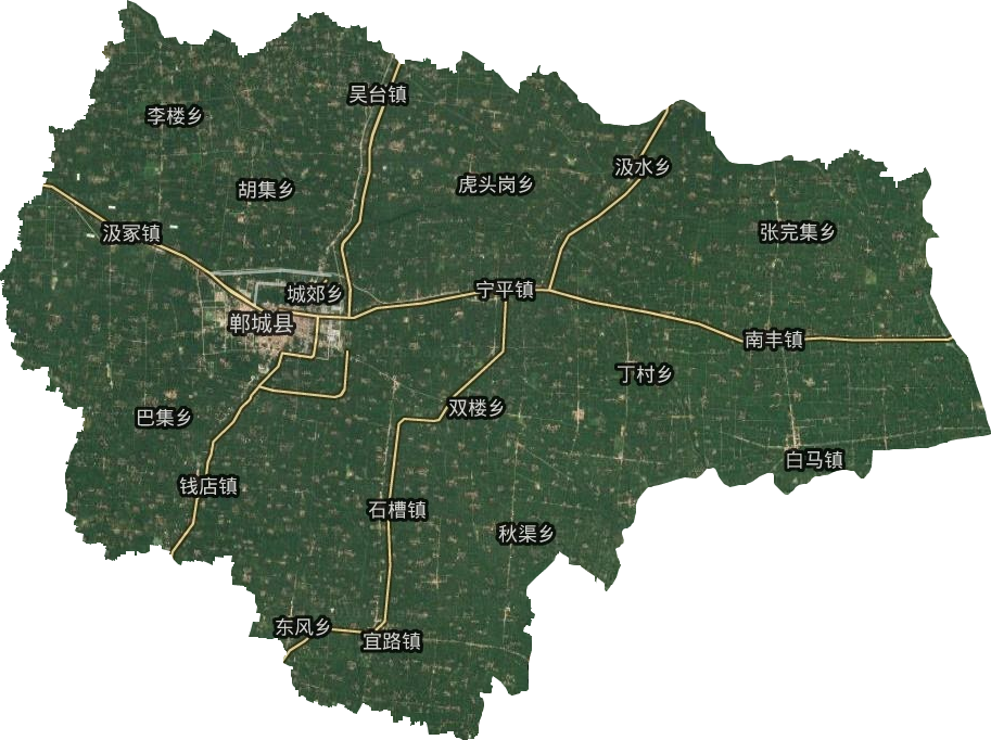 郸城县卫星图