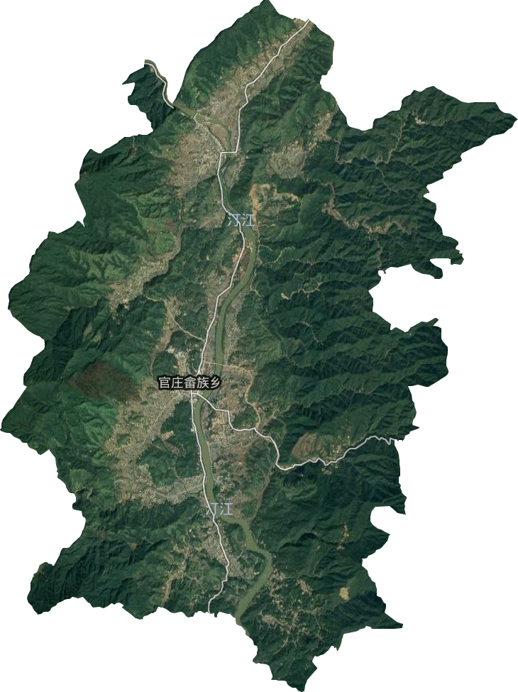 官庄畲族乡卫星图