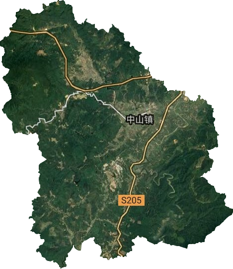 中山镇卫星图