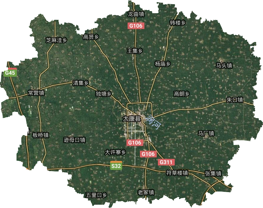 太康县高清电子地图,太康县高清谷歌电子地图