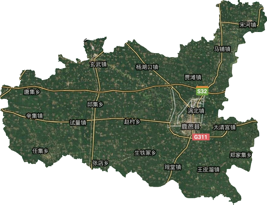 鹿邑县卫星图