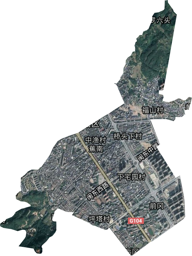蕉南街道卫星图