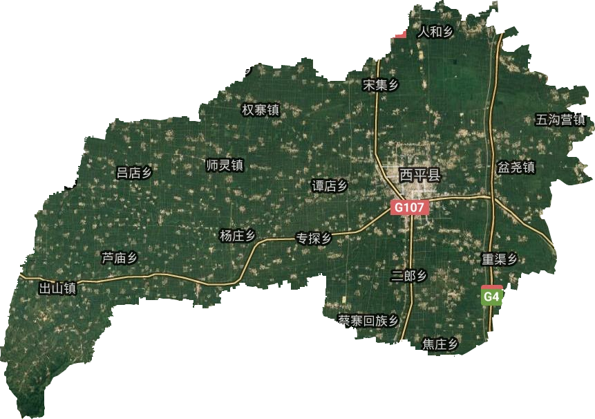 西平县卫星图