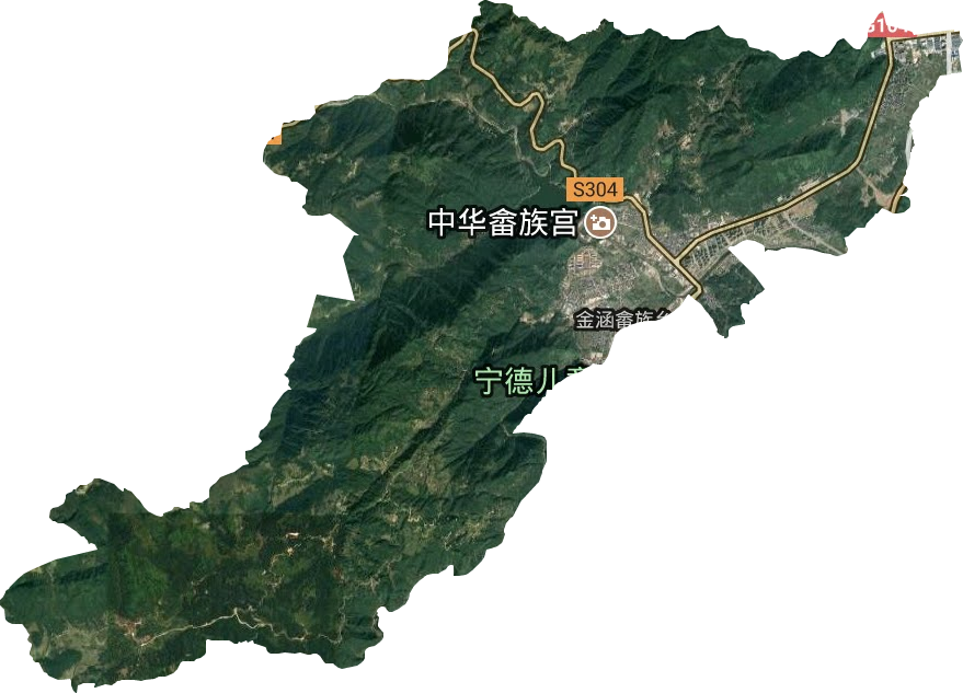金涵畲族乡卫星图
