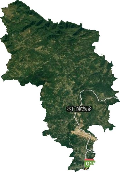 水门畲族乡卫星图