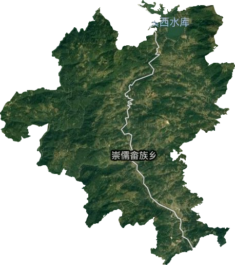 崇儒畲族乡卫星图