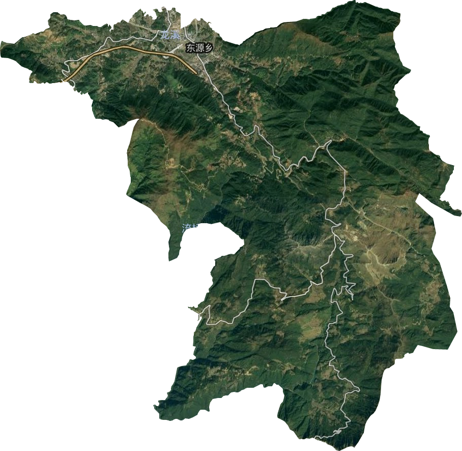 东源乡卫星图