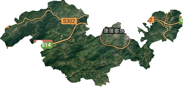 康厝畲族乡卫星图