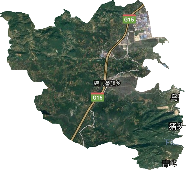 硖门畲族乡卫星图