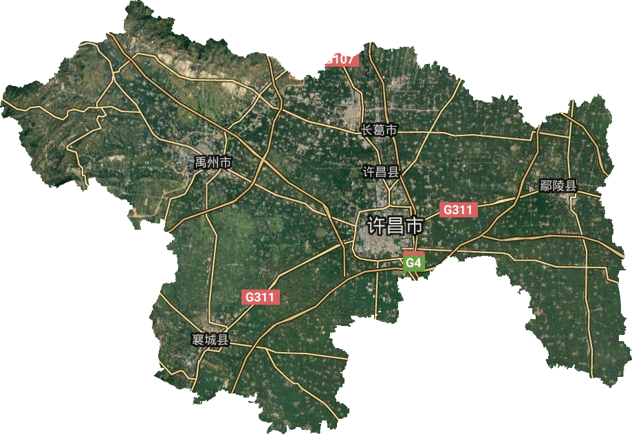 许昌市卫星图