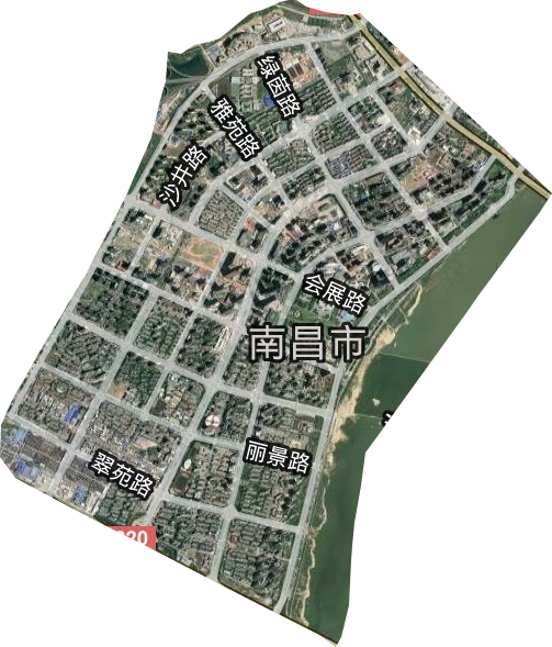 沙井街道办事处（红谷滩新区）卫星图