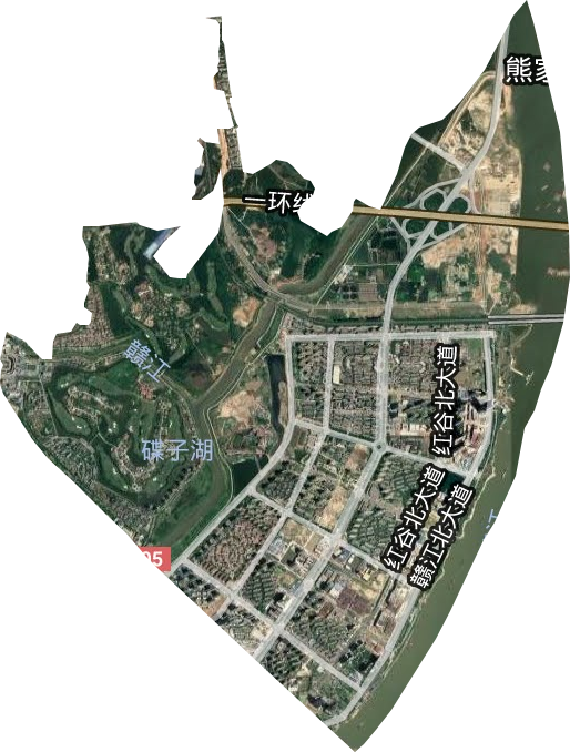 凤凰洲管理处（红谷滩新区）卫星图