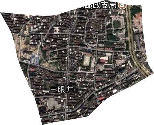系马桩街道卫星图