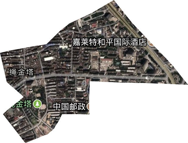 绳金塔街道卫星图