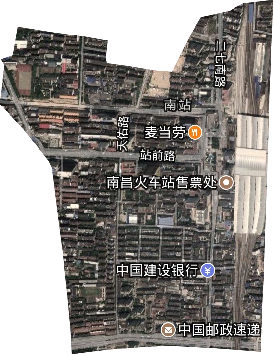 南站街道卫星图