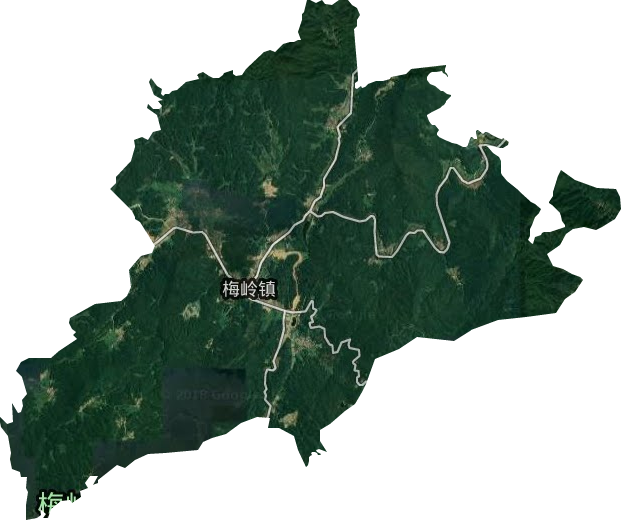 梅岭镇卫星图