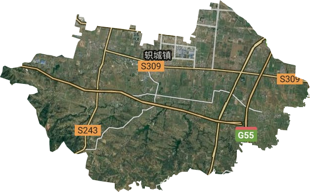 济源市轵城镇卫星图