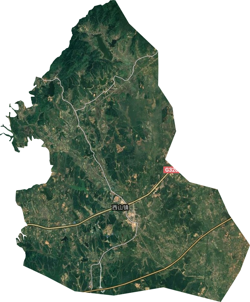西山镇卫星图
