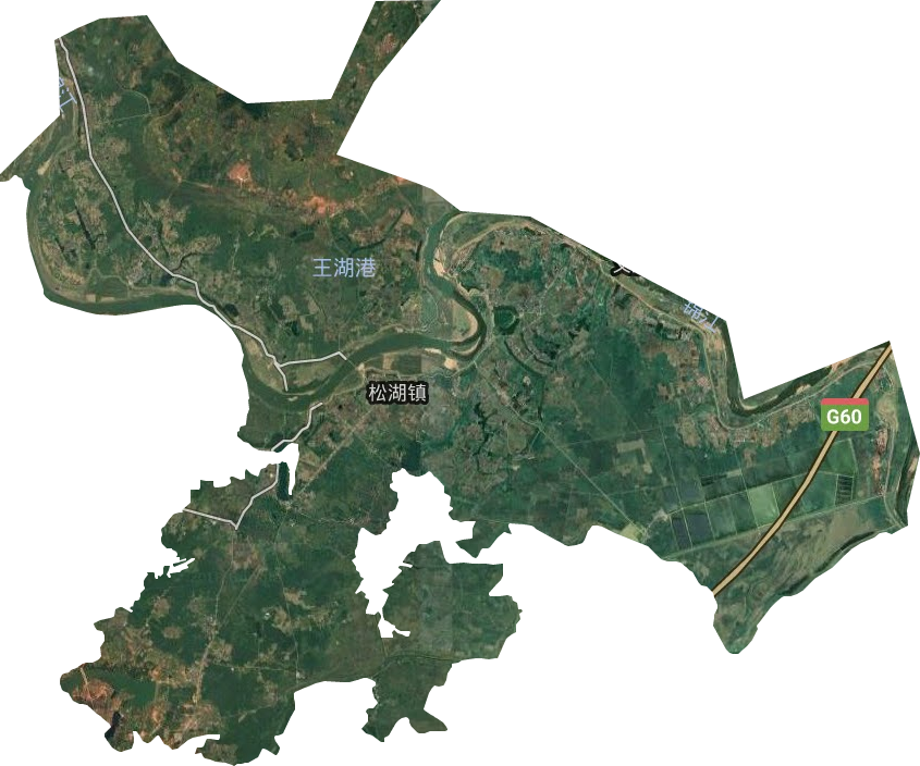 松湖镇卫星图